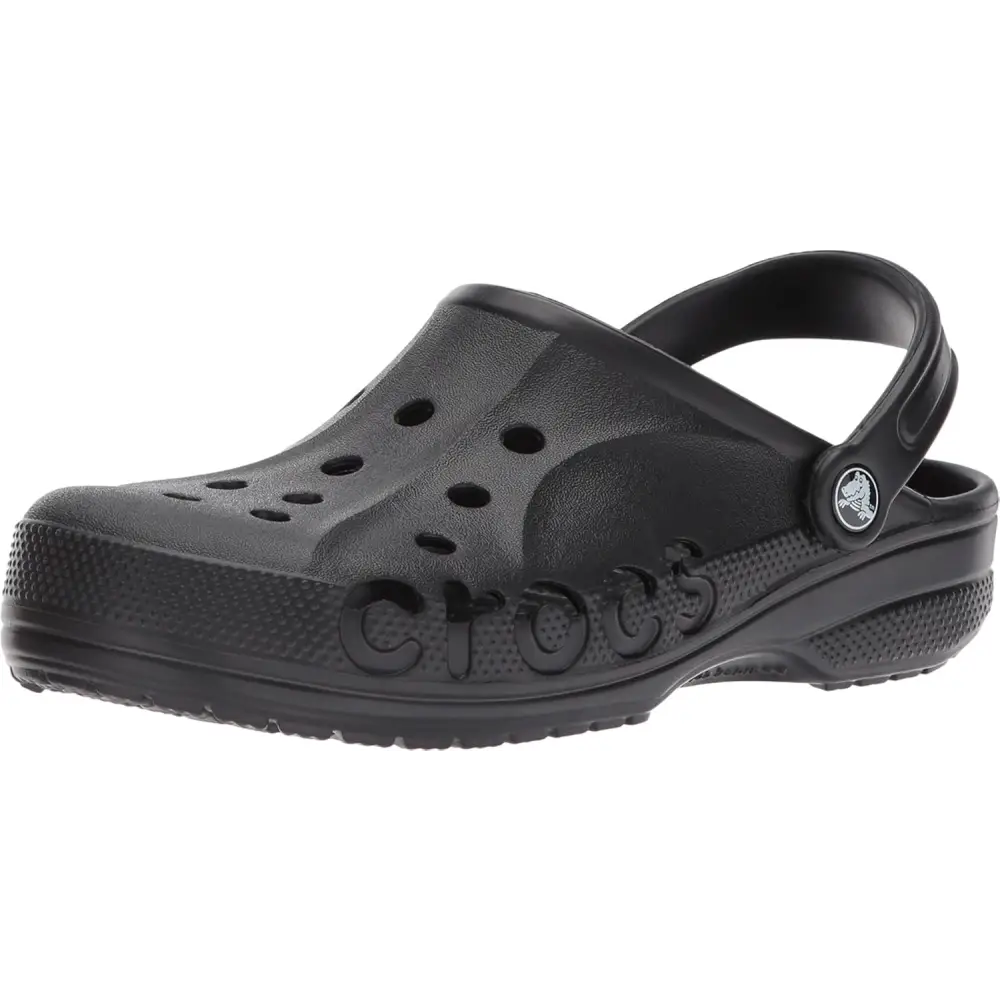 Crocs Unisex-Adult Baya Graphic Clog - Black / 6 Women/4 Men