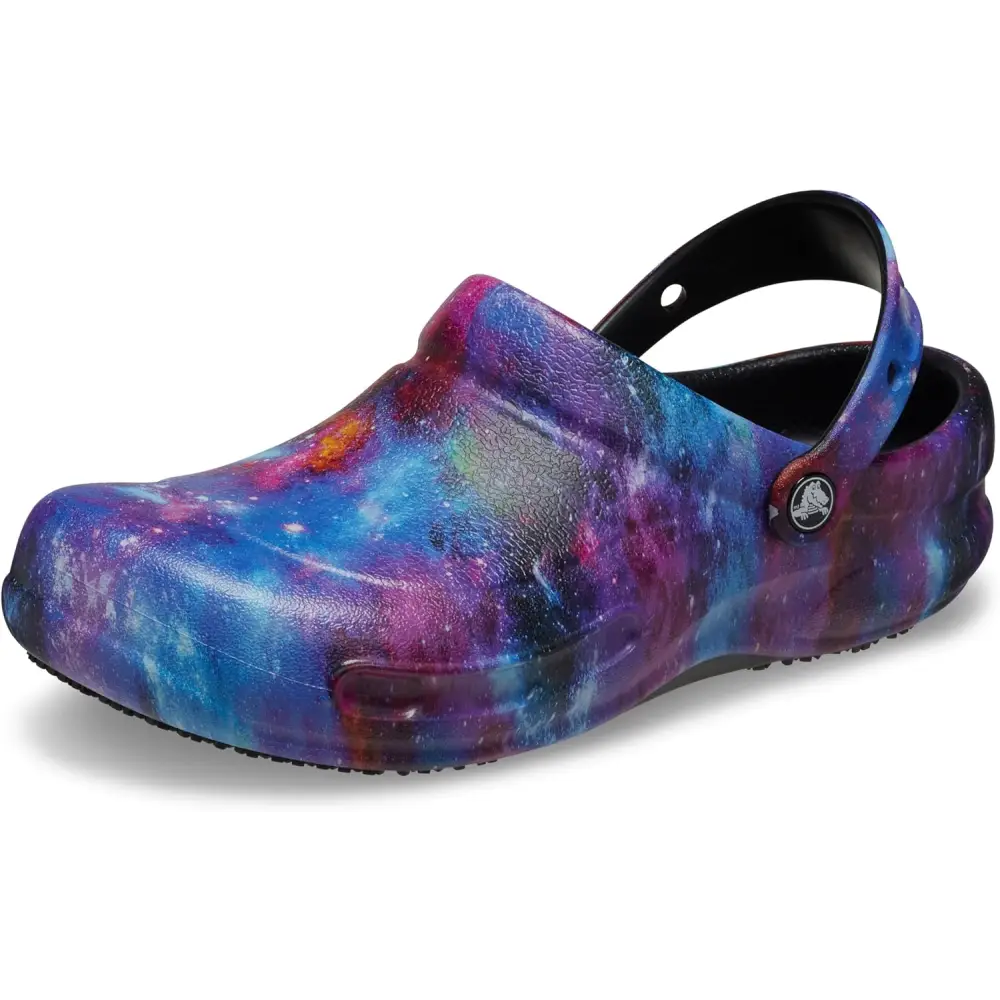 Crocs Unisex Adult Bistro Graphic Clogs - Black/Black / 10 Women/8 Men