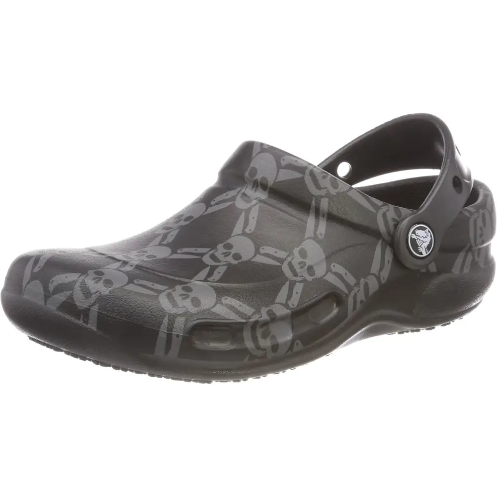 Crocs Unisex Adult Bistro Graphic Clogs - Black Black Smoke 05m / 12 Women/10 Men