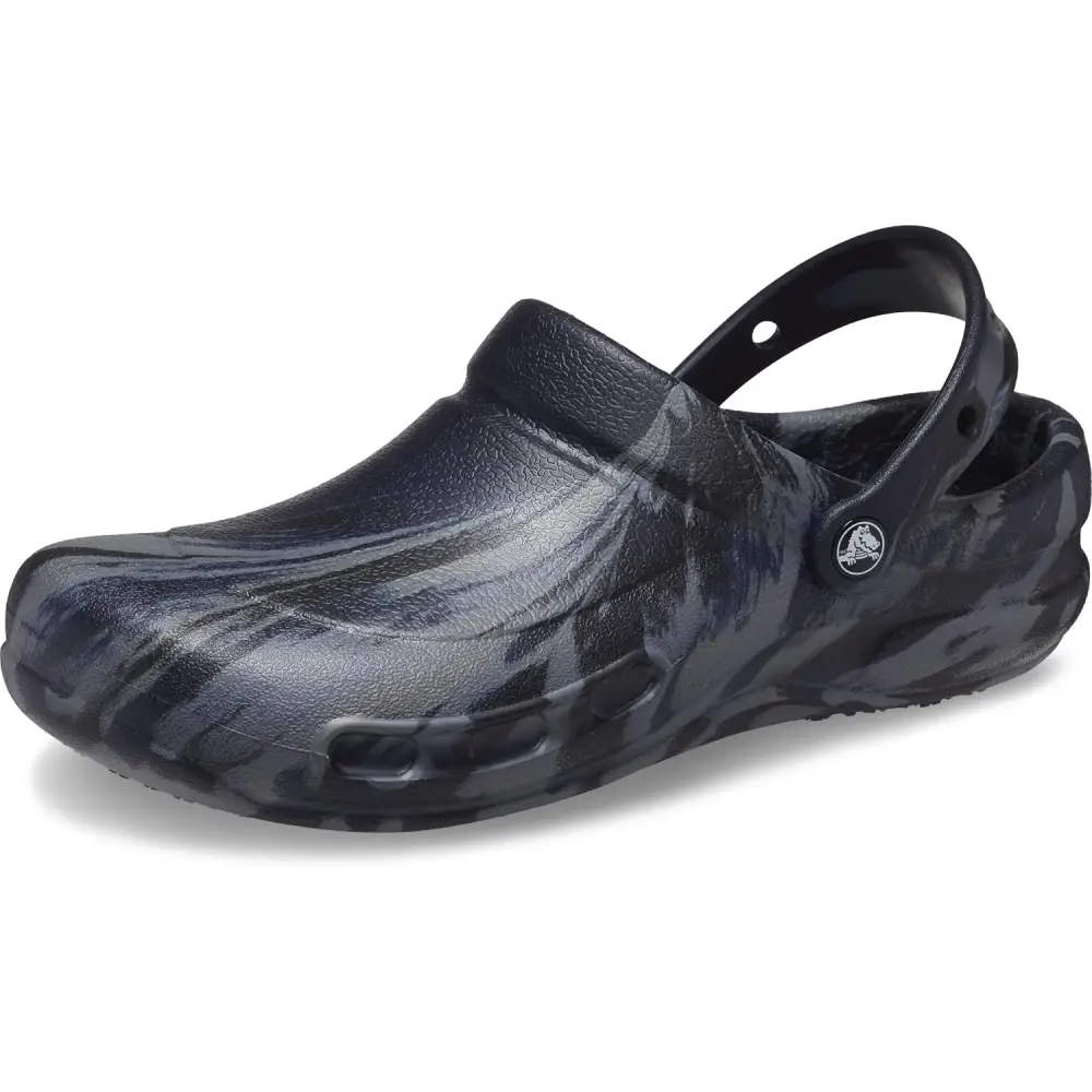 Crocs Unisex Adult Bistro Graphic Clogs - Deep Navy/Multi / 6 Women/4 Men