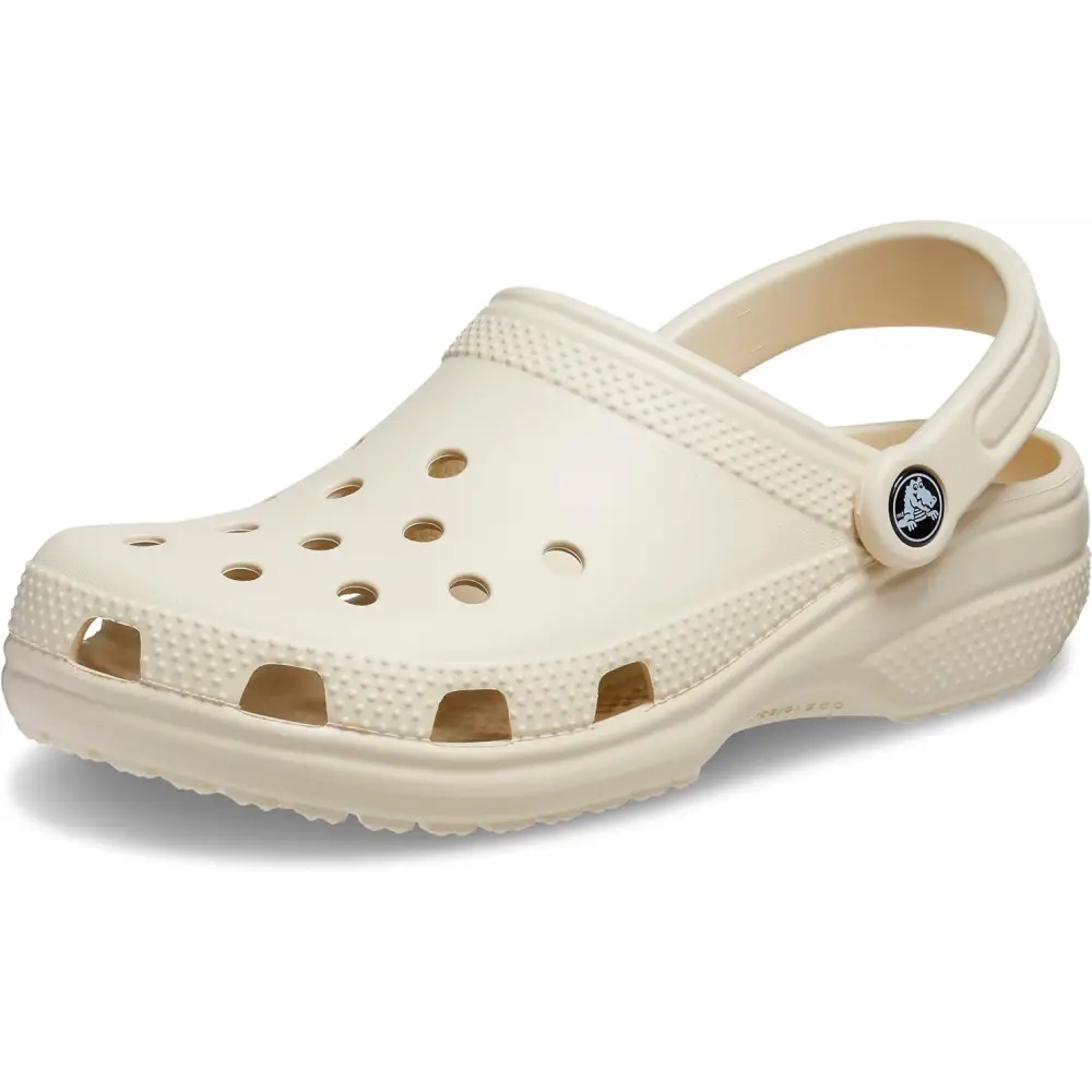 Crocs Unisex-Adult Classic Clog Clogs for Women and Men Bone 11 Men/13 Women