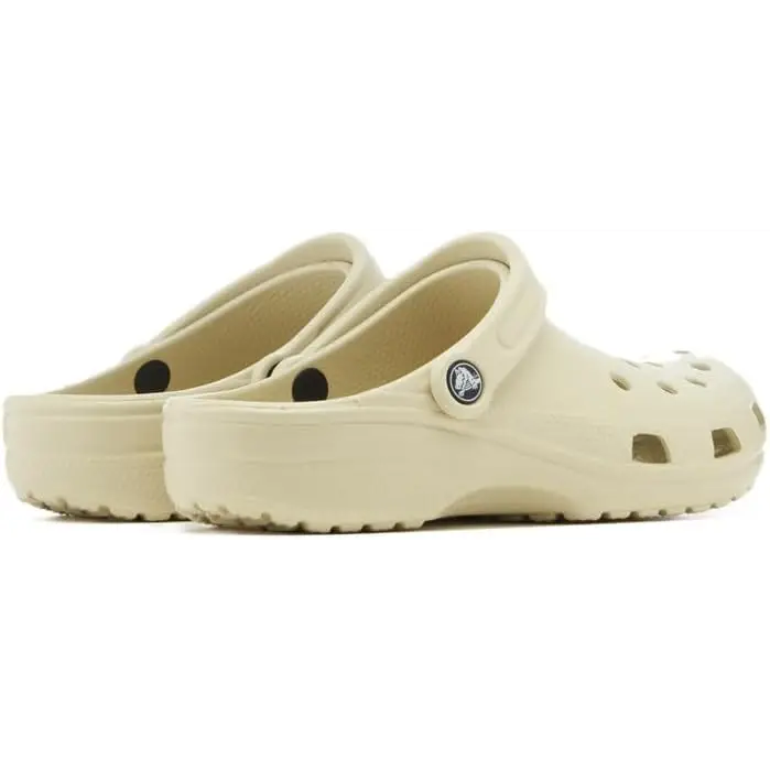 Crocs Unisex-Adult Classic Clog Clogs for Women and Men Bone 9 Men/11 Women