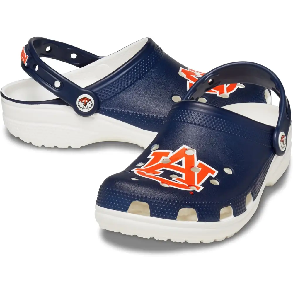 Crocs Unisex-Adult Classic Collegiate Clogs - Auburn / 10 Women/8 Men