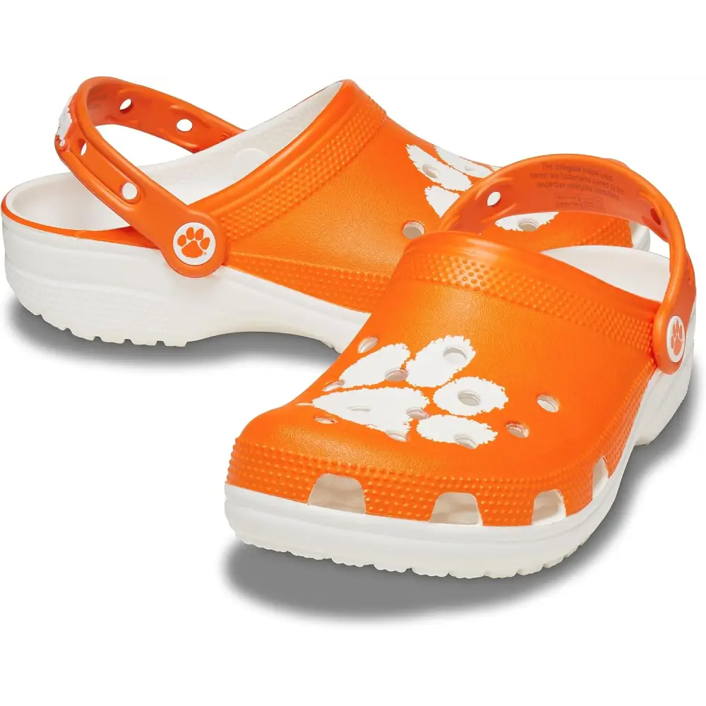 Crocs Unisex-Adult Classic Collegiate Clogs - Clemson / 12 Women/10 Men