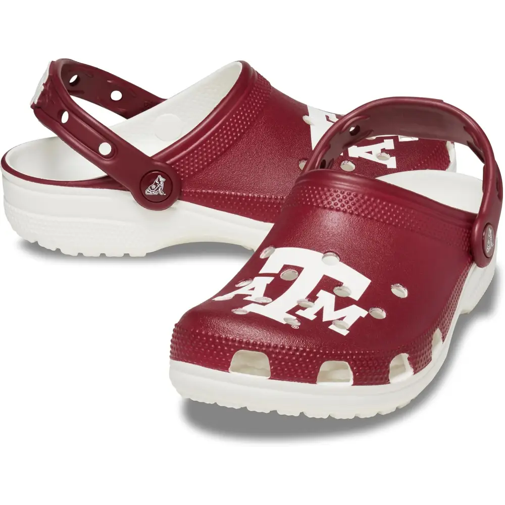 Crocs Unisex-Adult Classic Collegiate Clogs - Texas A&m / 17 Women/15 Men