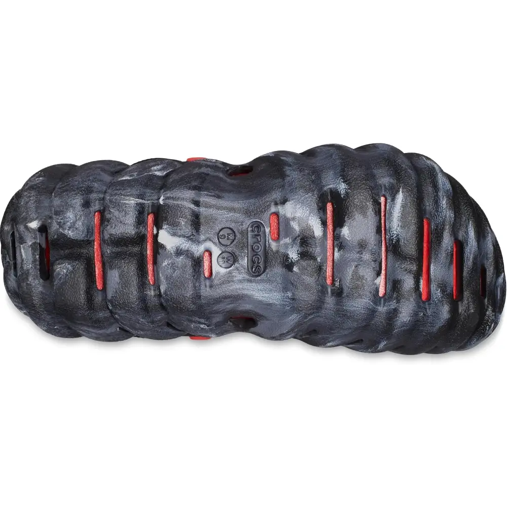 Crocs Unisex Adult Echo Clog - Black/Flame / 11 Women/9 Men