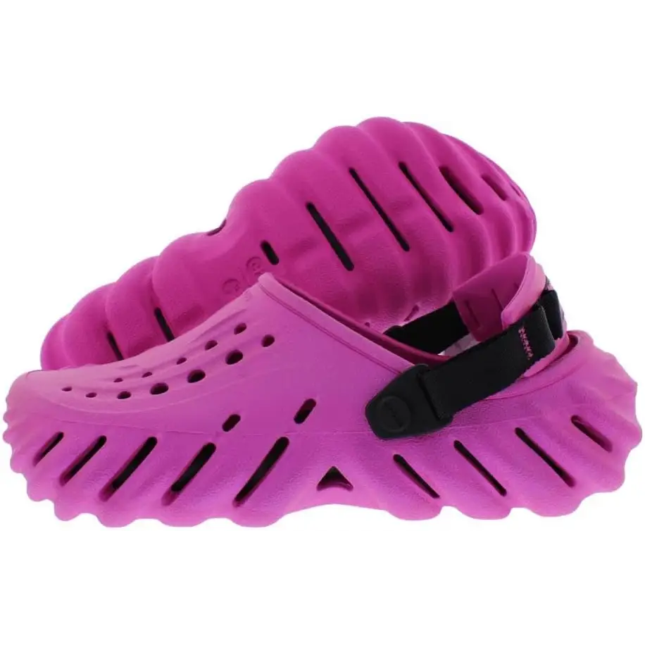 Crocs Unisex Adult Echo Clog - Pink-pink / 14 Women/12 Men