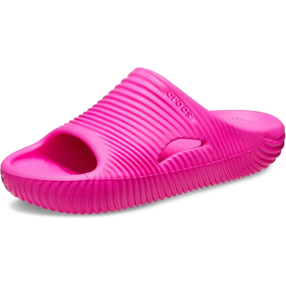 Crocs Unisex Adult Mellow Recovery Slides - Pink Crush / 11 Women/9 Men