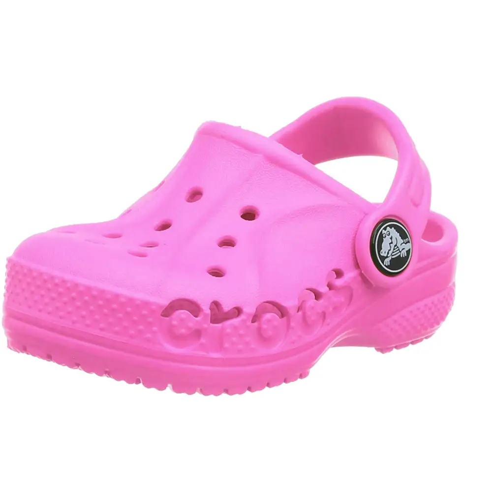 Crocs Unisex-Child Baya Clogs - 10 Toddler / Neon Magenta