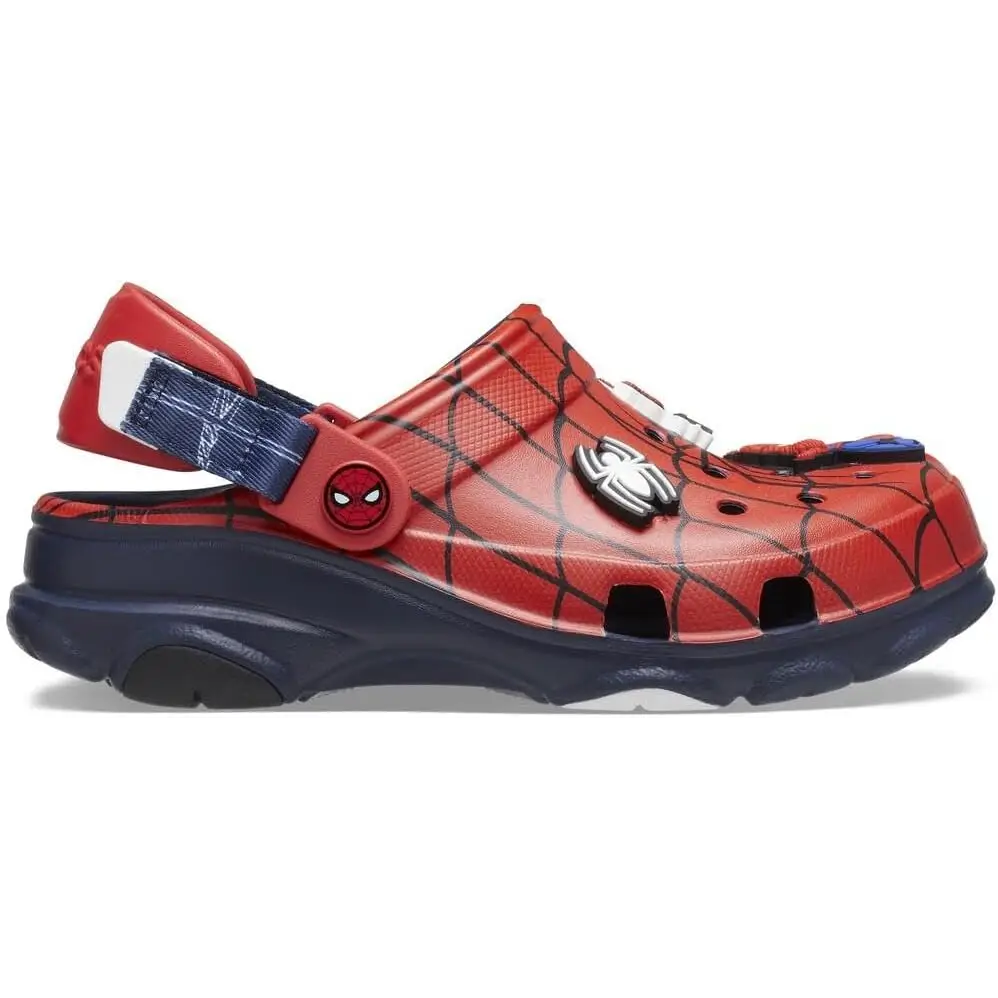 Crocs Unisex-Child Classic All-Terrain Spiderman Clogs - Navy / 3 Little Kid