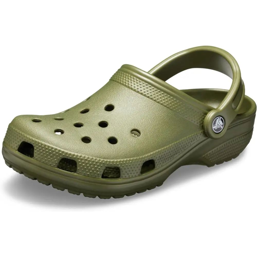 Crocs Women’s Classic Marbled Tie-dye Clogs - Army Green / 14 Women/12 Men