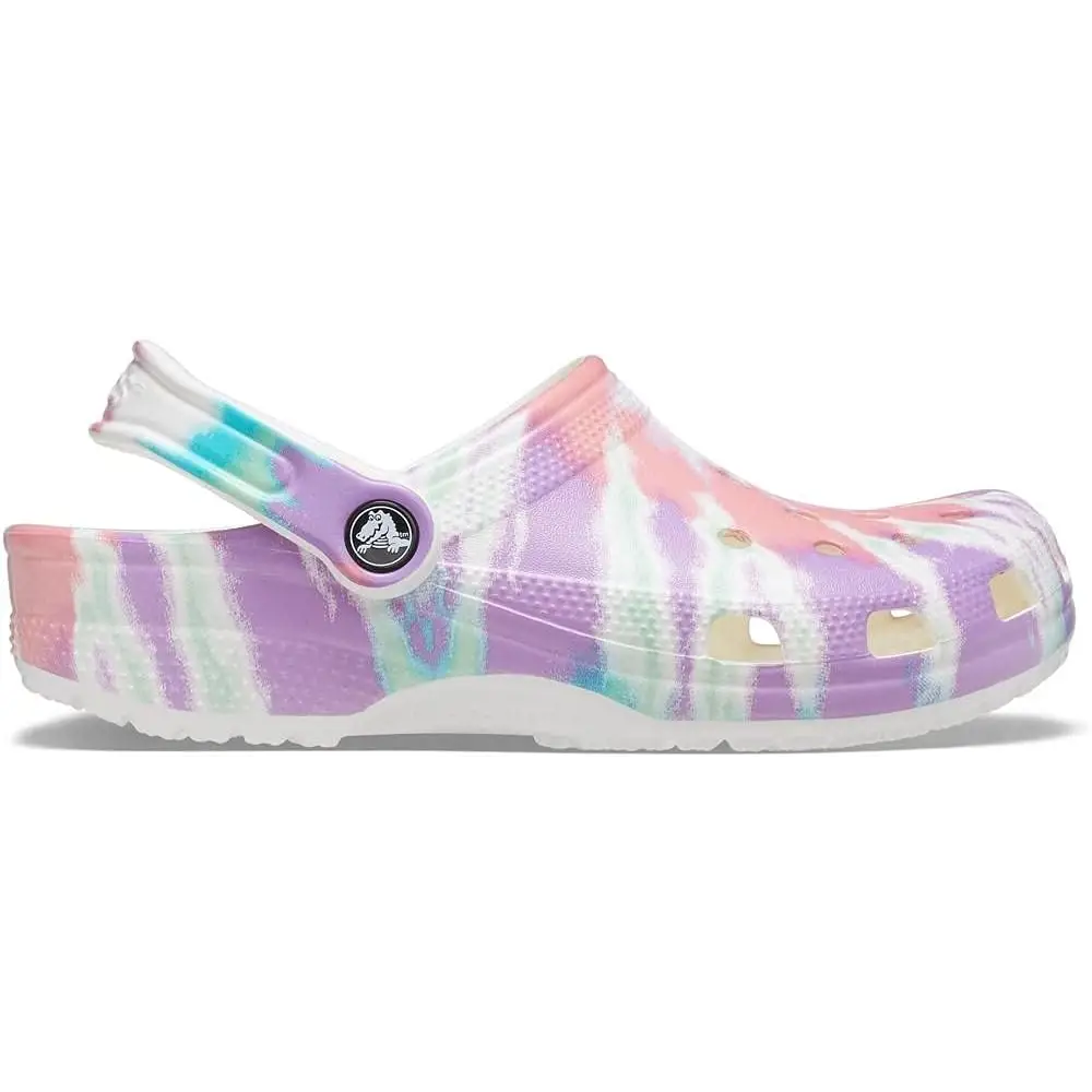 Crocs Women’s Classic Marbled Tie-dye Clogs - Fresco/Multi 1 / 4 Women/2 Men