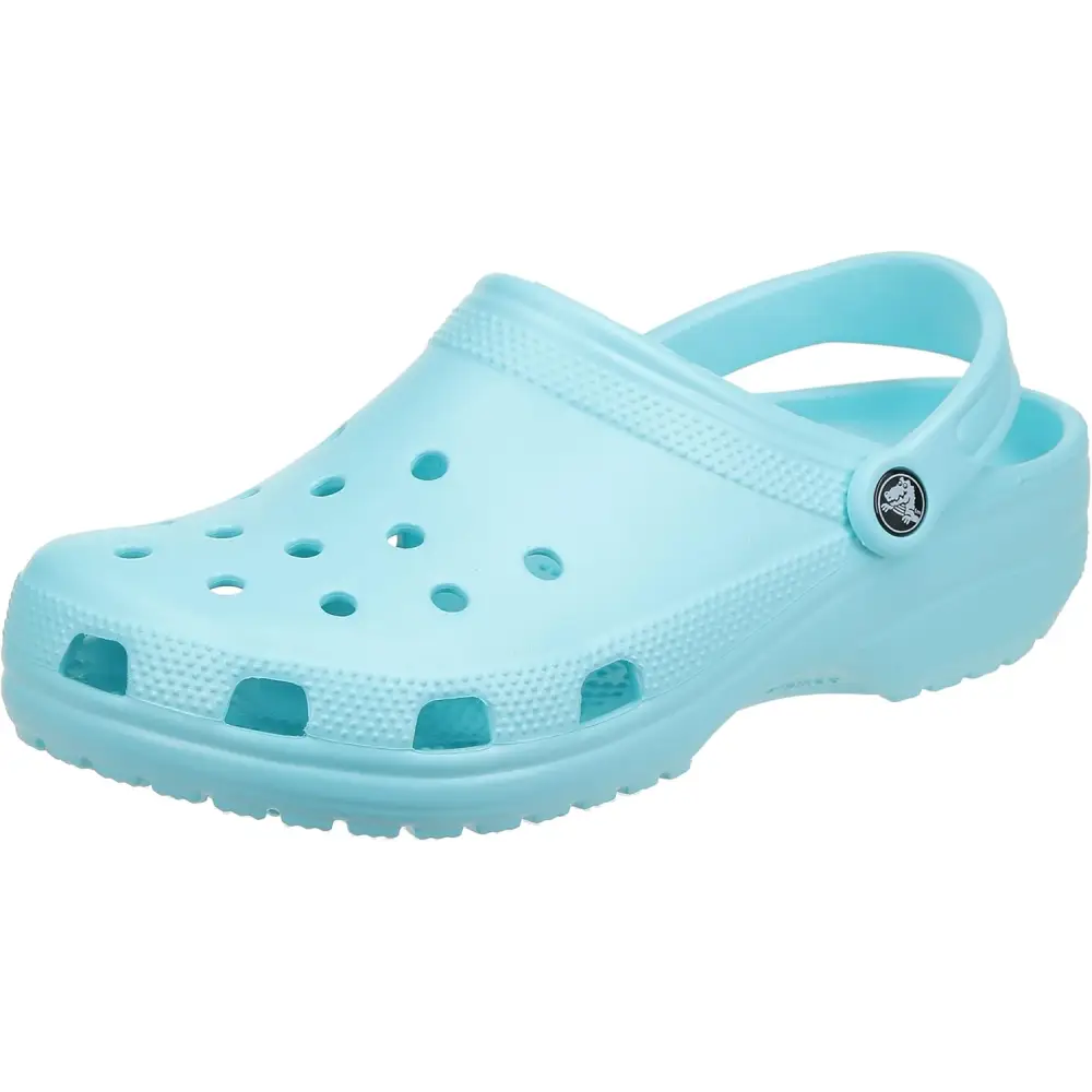 Crocs Women’s Classic Marbled Tie-dye Clogs - Ice Blue / 4 Women/2 Men