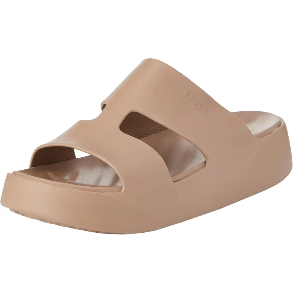 Crocs Women’s Getaway Platform H-Strap Wedge Sandals - Brown / 4