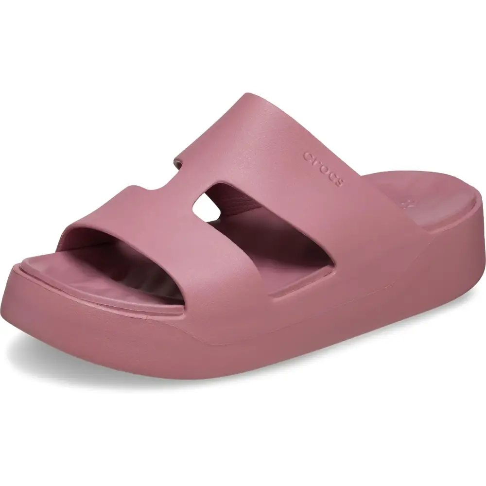Crocs Women’s Getaway Platform H-Strap Wedge Sandals - Cassis / 4