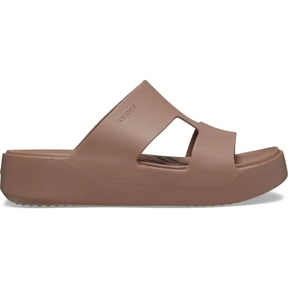 Crocs Women’s Getaway Platform H-Strap Wedge Sandals - Latte / 8