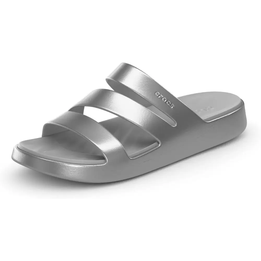 Crocs Women’s Getaway Strappy Sandals - Silver / 9