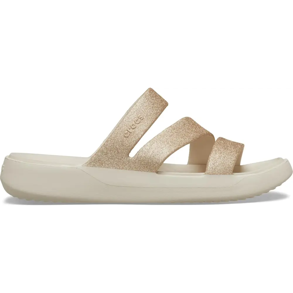 Crocs Women’s Getaway Strappy Sandals - Stucco Glitter / 5