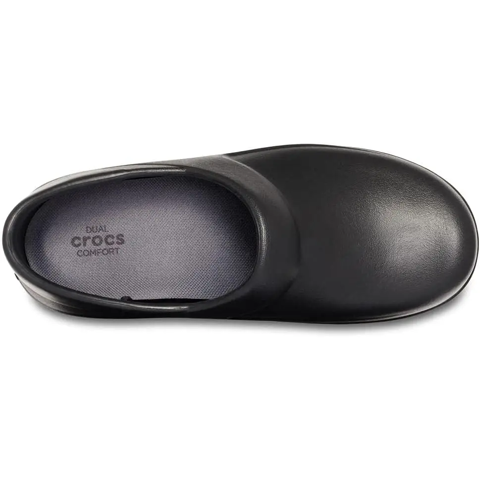 Crocs Women’s Neria Pro II Clogs Slip Resistant Work Shoes Black 7