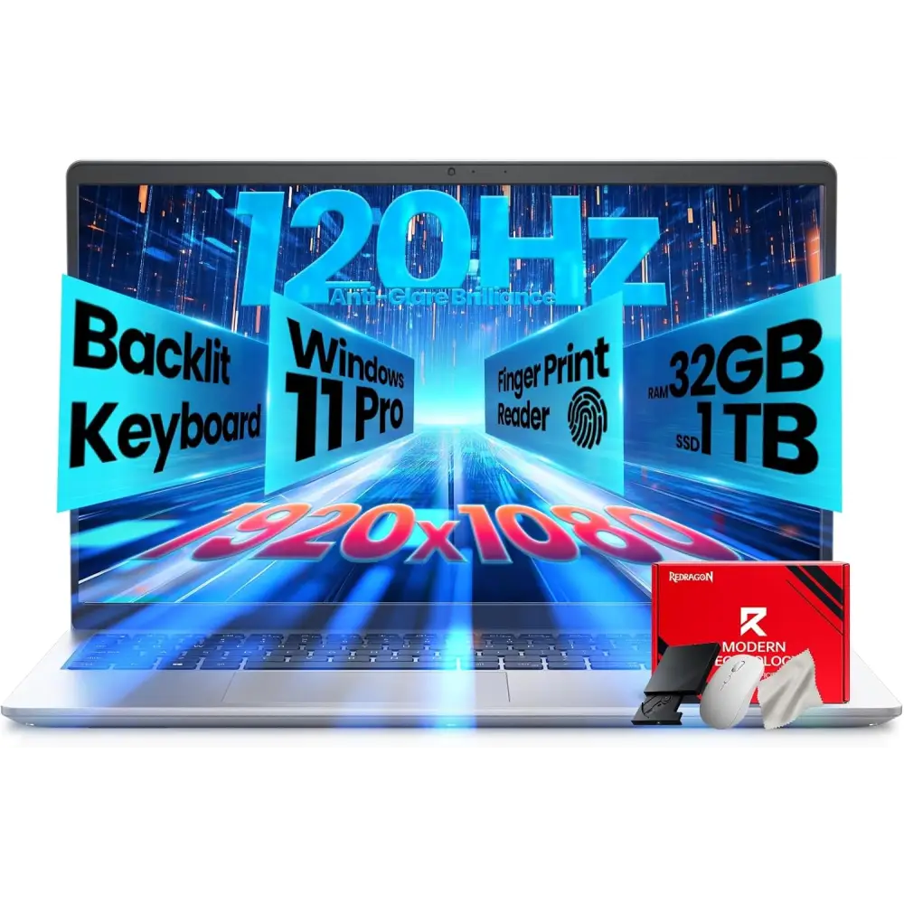 Dell 15.6-Inch Business & Student Laptop | Core i7 1355U | 120 Hz FHD Display | AI Copilot | Fingerprint Reader